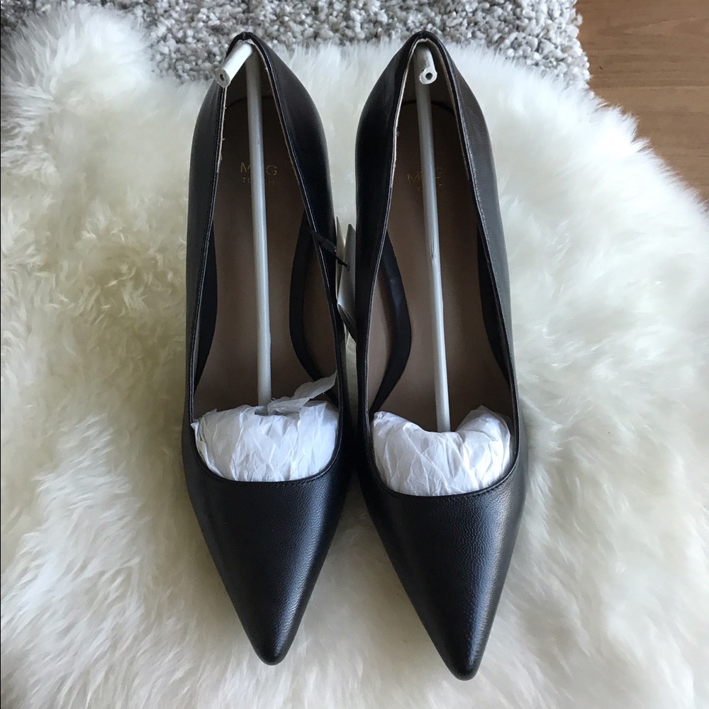 Mango - Leather pumps with 4" heels, 38 EUR